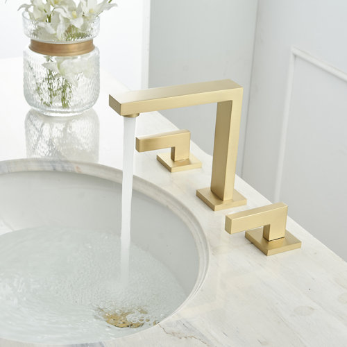 Gold Widespread Bathroom Sink Faucets You'll Love | Wayfair